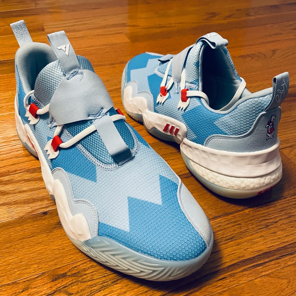 Adidas Trae Young 1 Ice Trae ICE Blue Red H68997 Size 19.